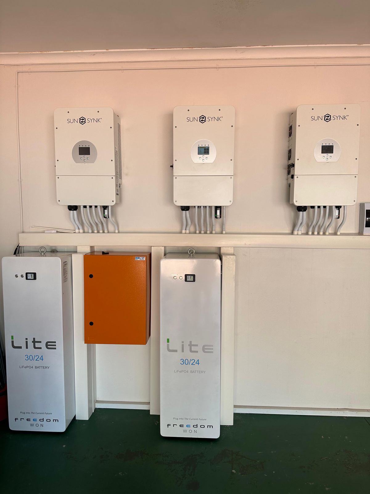 Solar inverter setup